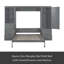 Grand lit escamotable mural avec placard, tiroirs et tablettes-1416655753