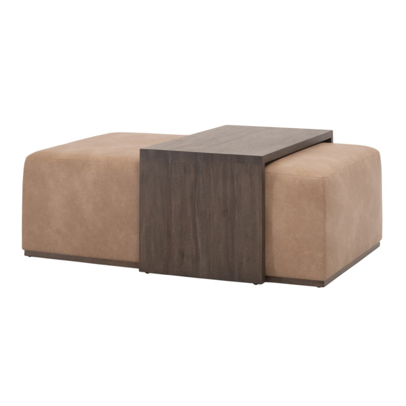 Table basse rembourrée Letisia Dovetail