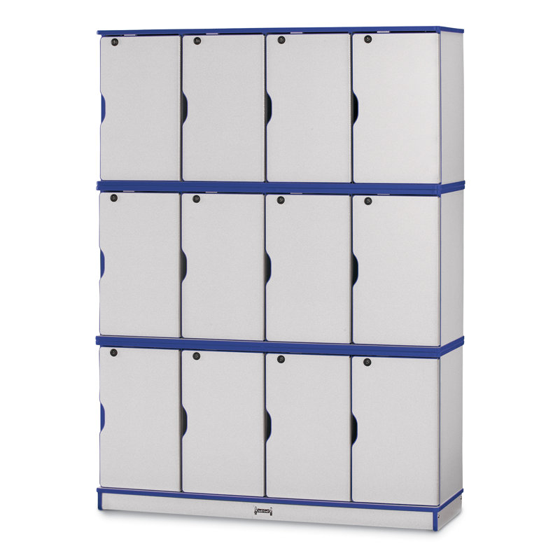 Casiers empilables Rainbow Accents, Empilage triple, Bleu