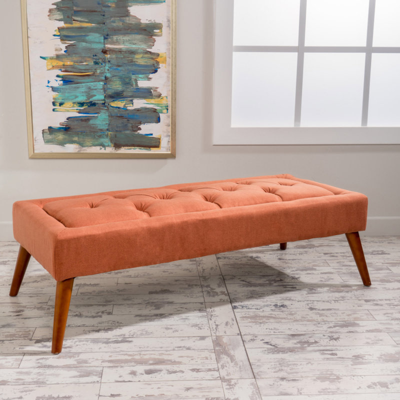 Banc de repose-pieds avec repose-pieds pour la fin du lit, repose-pieds capitonné pour le salon et la salle à manger du vestibule