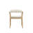 Oslo Modern Upholstered Solid Wood Arm Dining Chair with Curved Backrest (Set of 2)-839248595