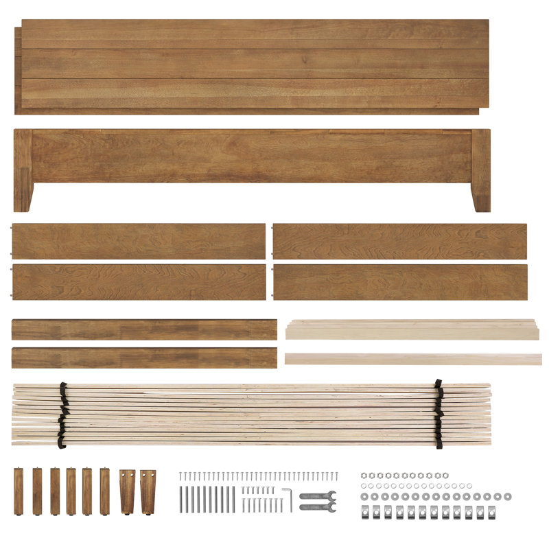 Dajon Solid Wood Platform Bed