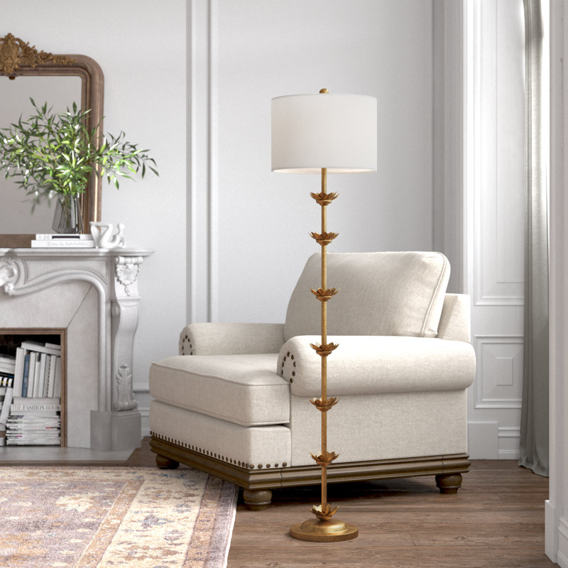 Audreyonna 63.5'' Antique Gold Traditional Floor Lamp