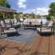 Townsend 7 - Person Patio Conversation Sets with Cushions