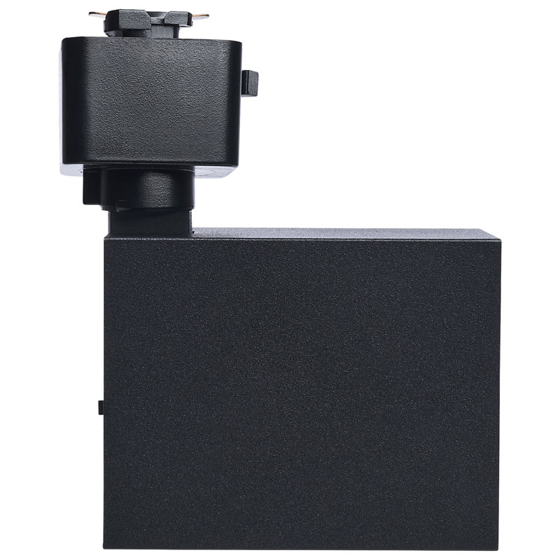 8 Watt LED Track Head 2700K/3000K/3500K/4000K/5000K CCT Selectable Dim to Warm J Style 48 Degree Beam Angle 120 Volt White Square