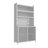 73'' Tall Kitchen Pantry Cabinet , 6 Level Flip Door With Pegboard Metal Pantry Storage Cabinet, Anti-Tip Design Hutch For Kitchen, Dining Room, Living Room (White)-616119363