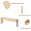 Ensemble de table de salle à manger en bois pour 4 personnes avec 2 bancs-1446748687-1446748684-1446748674