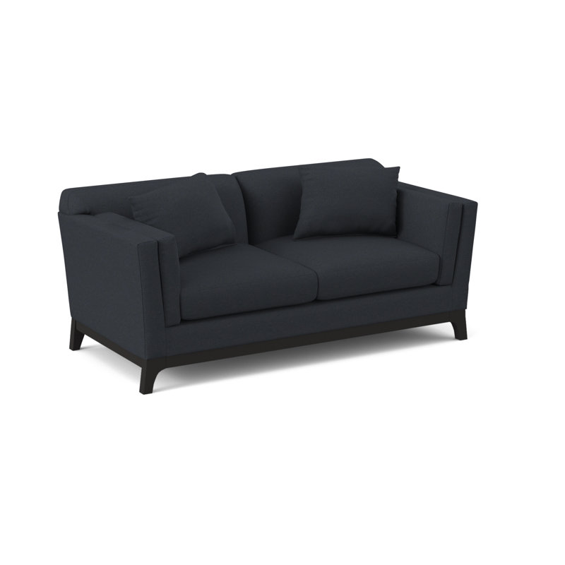 Zabriel 65'' Upholstered Sofa, Gypsy Navy Performance Microfiber