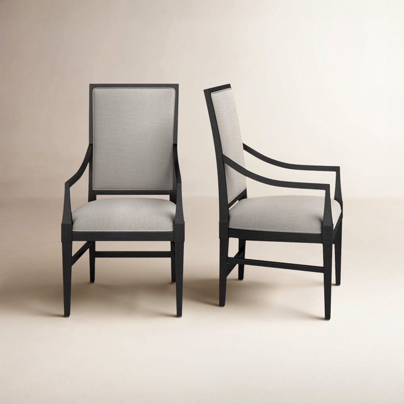 Coalesce Solid Wood Slat Back Armchair, Black