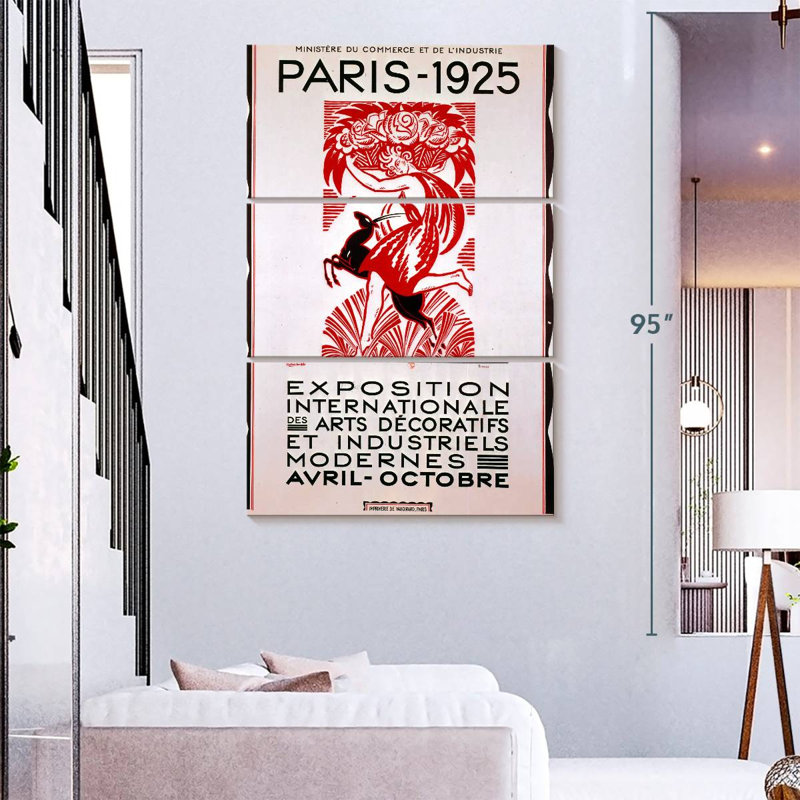 Exposition internationale Nicci Paris 1925, H 74 po x l 48 po