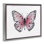 Cadre flottant papillon rose vintage, design par Janet Tava