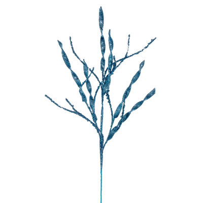 Wavy Glitter Floral Stems