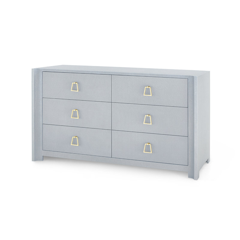 Audrey 6 - Drawer Dresser, Washed Winter Gray