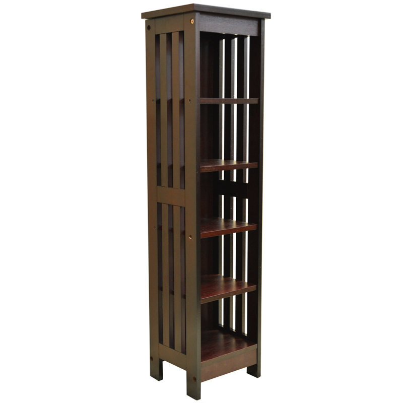 92cm H Media Shelves, Dark Brown