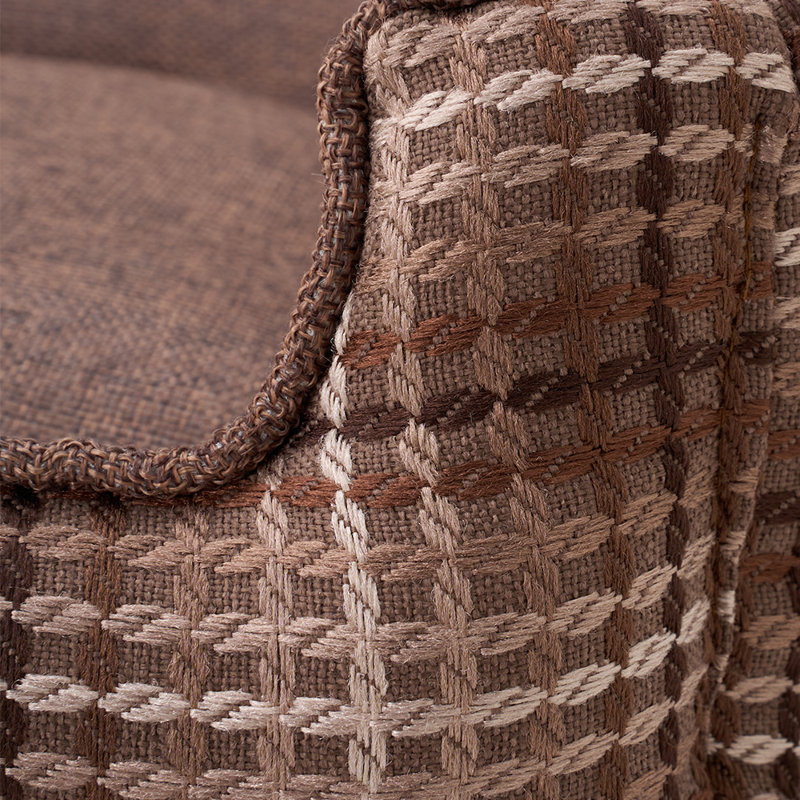 Pet Bed, Medium (14cm H x 60cm W x 50cm D), Coffee
