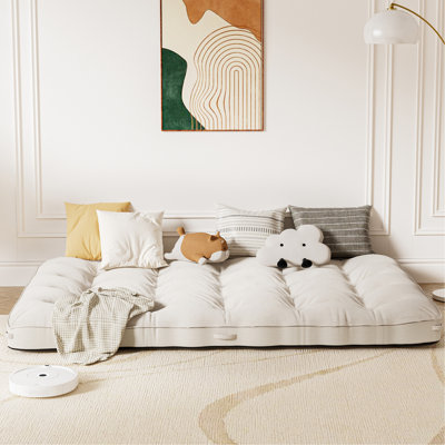 Tapis de sol pliable de 8 pouces pour matelas de futon, lit pliant, canapé-lit, lit double