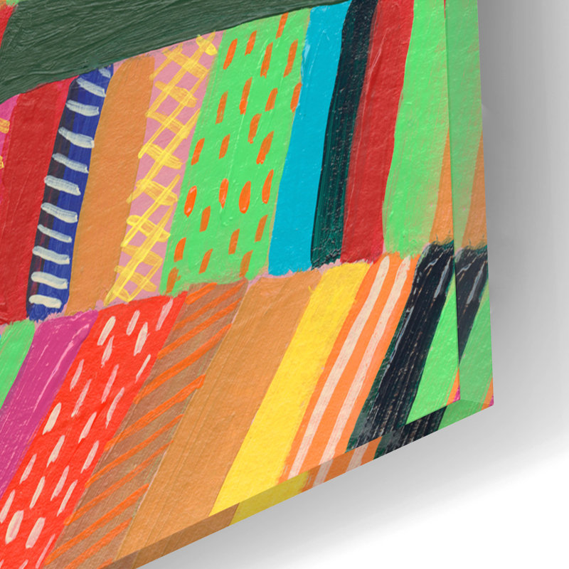 «Rainbow Fields II» par Regina Moore, H 12 po x l 16 po x P 0,13 po