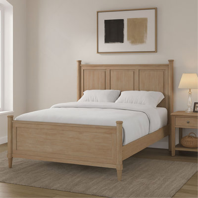 Lit en placage Mindi sans lit gigogne