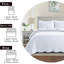 Grand ensemble de literie pour courtepointe (90 po x 96 po) + 2 taies décoratives (20 po x 26 po + 2 po) - 3 pièces Couvre-lit matelassé estampé en microfibre réversible léger Summer Season (blanc)