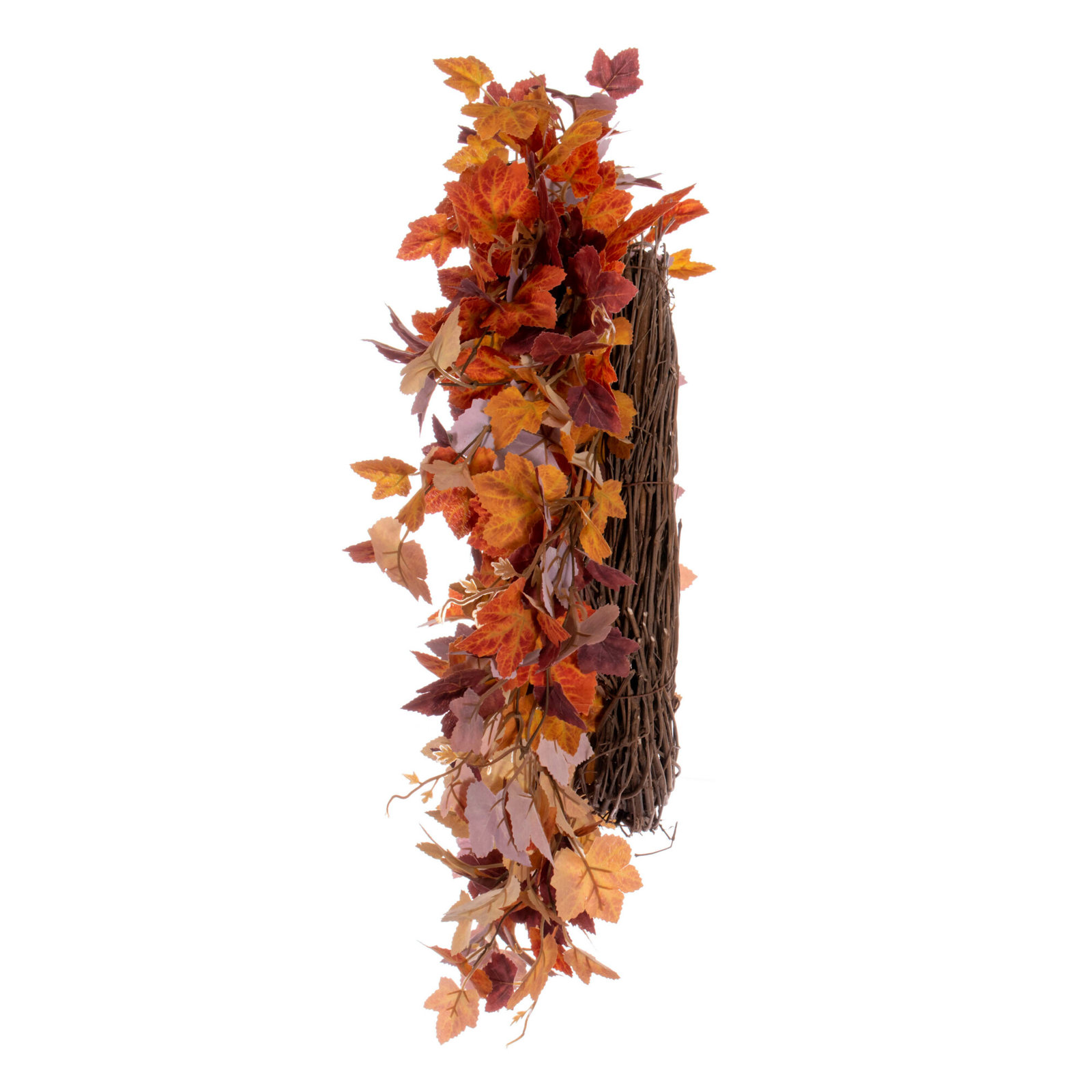 22'' Thanksgiving Faux Maple Polyester Wreath
