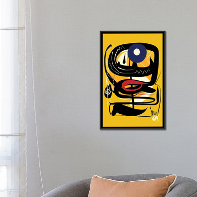 Yellow African Blue Eye by Emmanuel Signorino - Graphic Art on Canvas