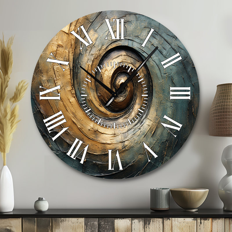 Horloge murale tourbillon blanc, Grand