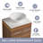 58.93'' Double Bathroom Vanity with Sintered Stone Top
