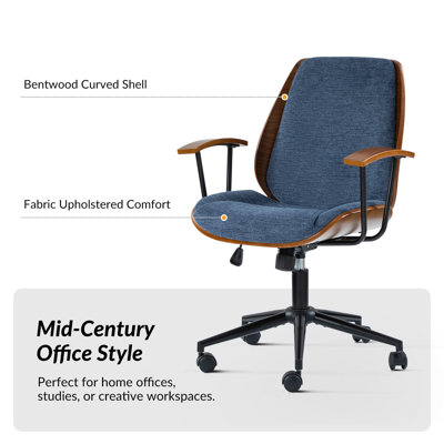 Oswina 37.75" H Polyester Office Chair