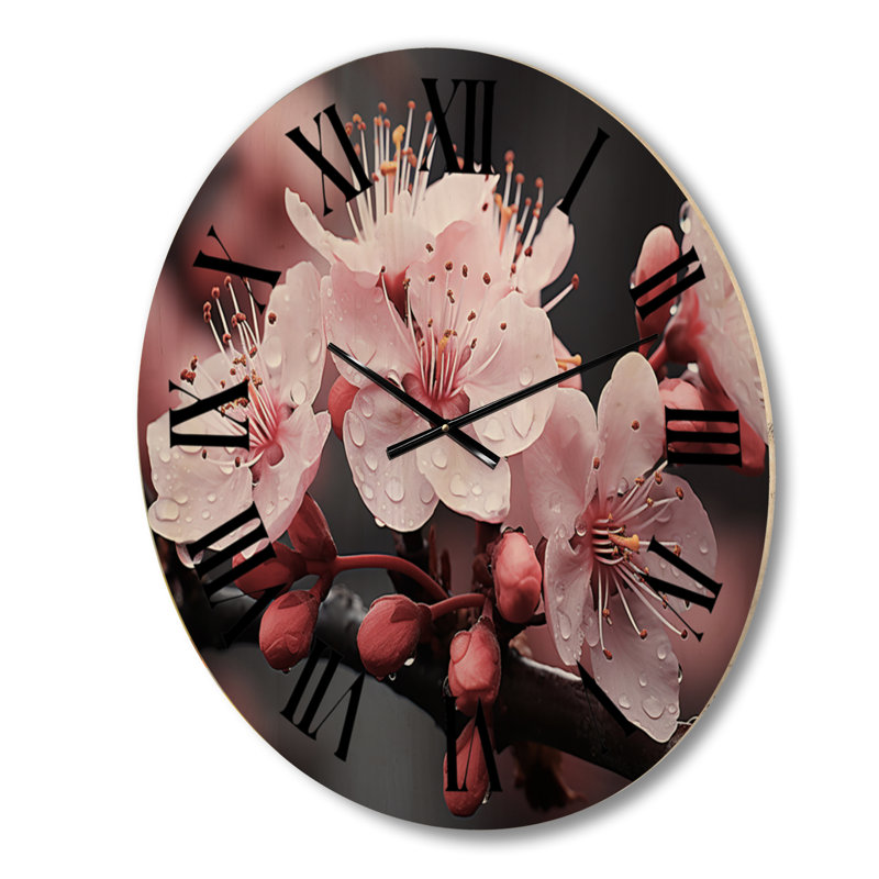 Horloge murale en bois massif Pars, Grand