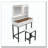 Makeup Vanity with LED Lighted Mirror and Stool