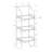 3 Tier 48 Inch H Corner Etagere Bookcase For Office