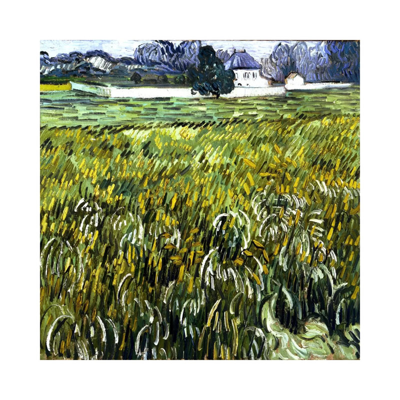 House At Auvers by Vincent Van Gogh - Wrapped Canvas Painting, 66.04 cm H x 66.04 cm W x 3.175 cm D