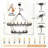 Tianga 36 - Light Dimmable Wagon Wheel Chandelier-937170403