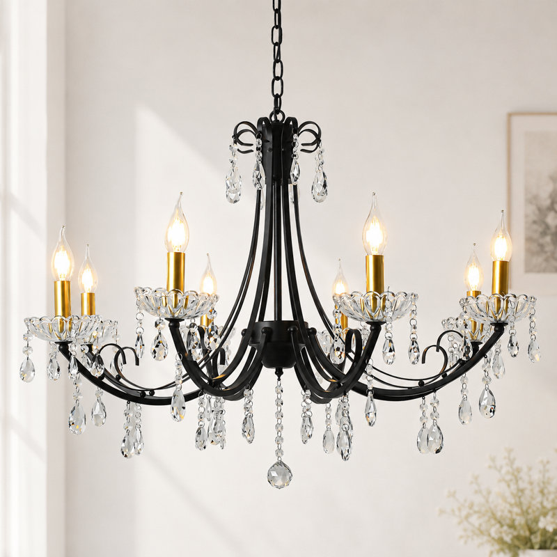 8-Light Crystal Dimmable Classic / Traditional Chandelier