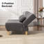 Chaise longue en chenille de 62,2 po de hauteur, dossier réglable-1545380057