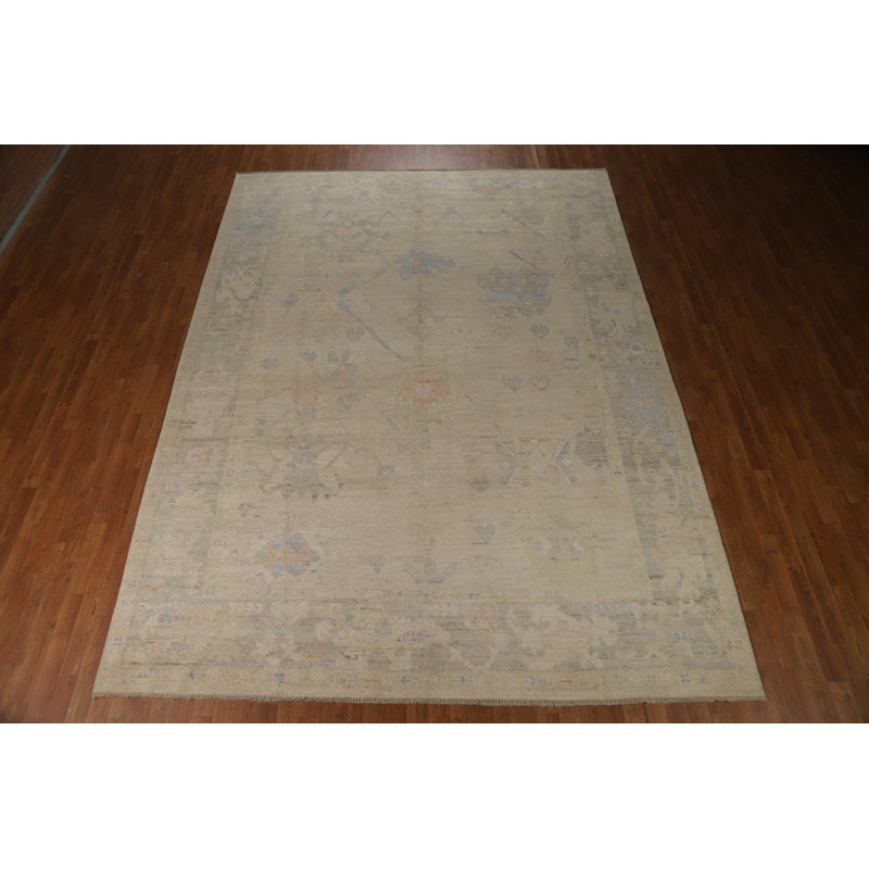 Vegetable Dye Oushak Turkish Area Rug 9x12