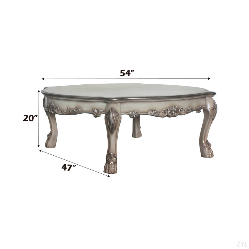 Table basse à finition blanche