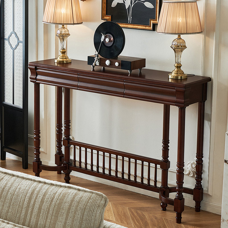 Console rétro de style français brun