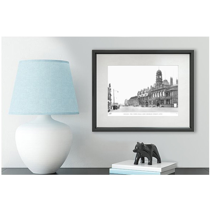 Eccles, The Town Hall And Church Street C1955 by Francis Frith - Single Picture Frame Print, 60cm H x 80cm W x 2.3cm D
