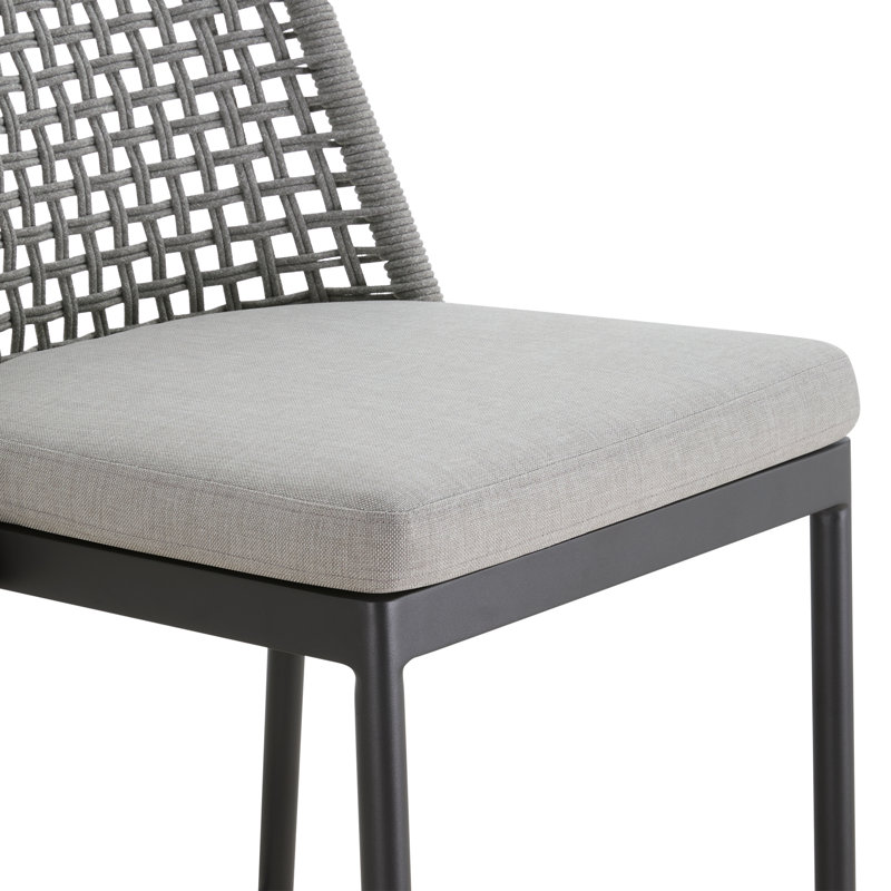 Tabouret de bar Deana Farrah, Gris clair / Gris foncé