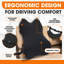 Coussin en mousse à mémoire de forme Cheer Collection pour voiture avec sangles doubles et housse en jersey lavable