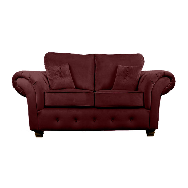 Lila 2 Seater Velvet Sofa, Purple