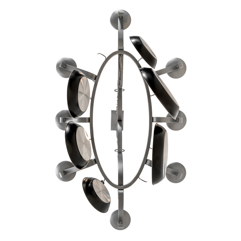 53" Long Laramie 8 Light Pot Rack