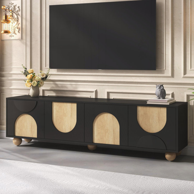 Meuble télé moderne pour le salon, Noir