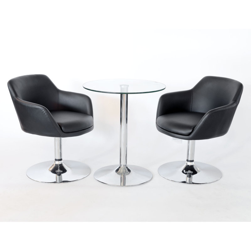 Janae 45cm H Upholstered Accent, Black