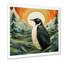 «Penguin Forest At Sunset», art mural sur toile, pingouin-97187821-97187820