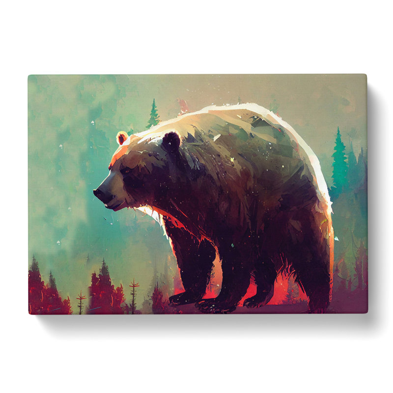 Bear Vol.1 Abstract - Wrapped Canvas, 40cm H x 60cm W x 3cm D