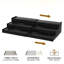 Rangement à épices, rangement extensible pour épices en bambou, 3 niveaux (noir)-130191485