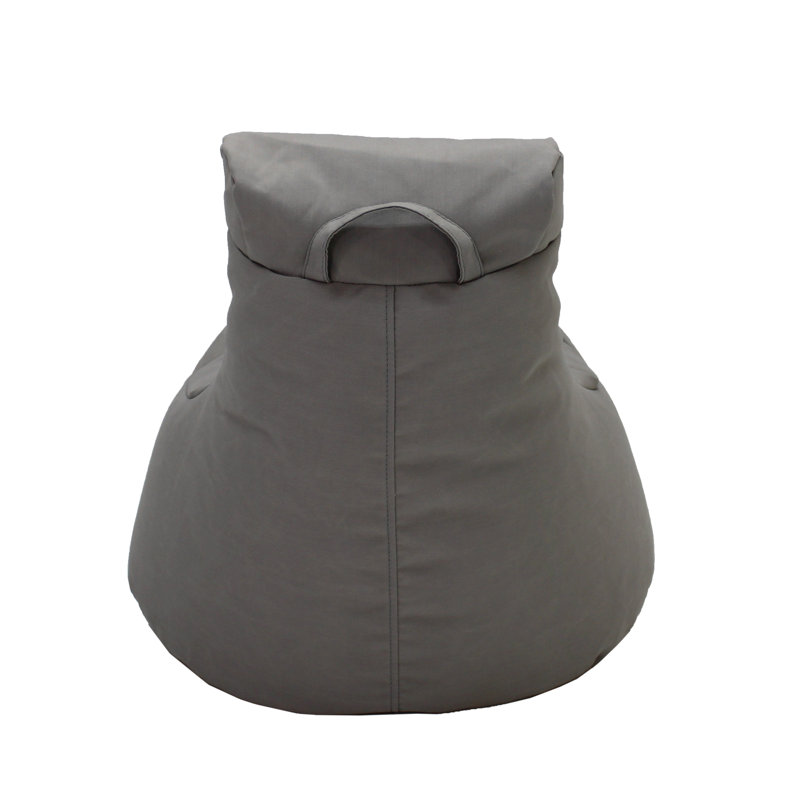 Gray Olefin Foam-Filled Kids Paddle Out Bean Bag Chair