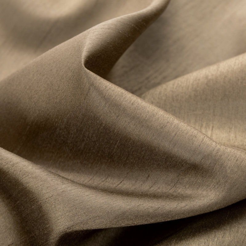 Paire de rideaux en fausse soie Manvik, Taupe
